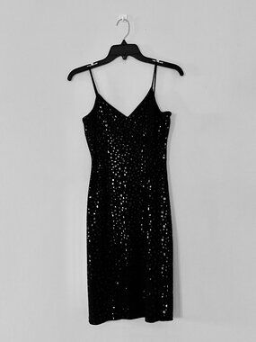 Chesley  Elegant Formal Dress with shinny polka dots